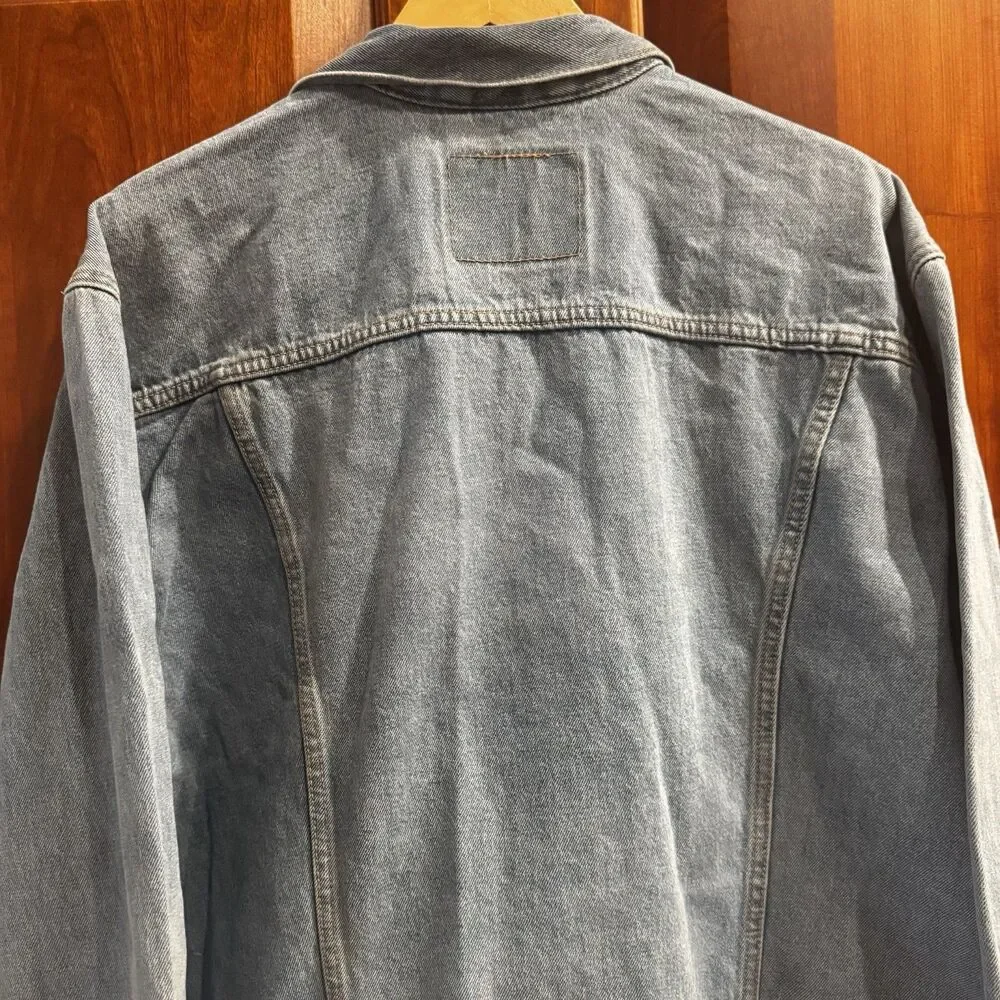 Levi’s Men’s Trucker Denim Standard Jacket Light Wash Button Front XXL NWT